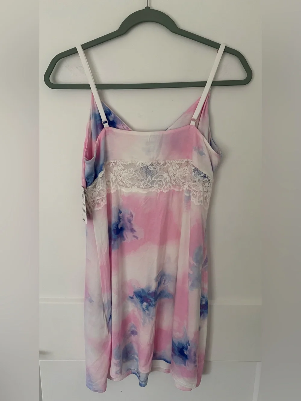 ✨ NWT INC International Concepts Lace-Trim Tie-Dye Chemise ✨ Large